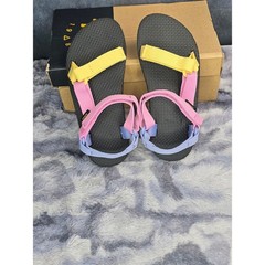NWB Teva Original Universal Sandals Multi Colorblock Hook and Loop Kids Size 2