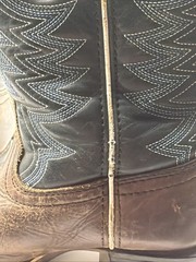Durango DBT0216Y Brown Denim Blue Lil’ Rebel Pro Western Boots 1M