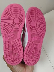 Nike Dunk Low TD Size Laser Fuchsia FB9108-102 Girls White Pink Sz 1.5Y