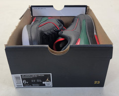 Nike Air Jordan 2 Retro Low GS „Christmas“ Black Red Green Youth Sz 6 FJ6869-006