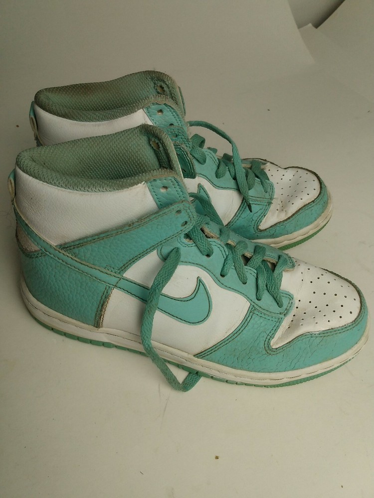 Nike Dunk High Island Mint Green 921797-300 Royal Sea Foam Teal GS Size 4Y