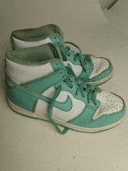 Nike Dunk High Island Mint Green 921797-300 Royal Sea Foam Teal GS Size 4Y