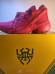 Adidas Donovan Mitchell Crayola D.O.N 2 J Power Pink Red Grade School Size 6.5Y