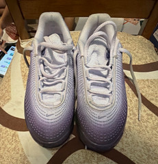 Nike Air Max Unisex Kids Sneaker US 6 Purple/White/Black Low Top Lace-Up