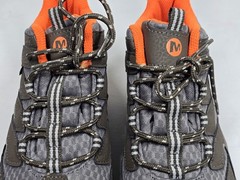Merrell Chameleon 7 Access Mid WTRPF Hiking Boot Unisex Child 1.5M Grey Orange