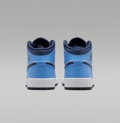 Air Jordan 1 Mid GS University Blue/White – Midnight Navy Size 7y