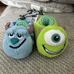 DISNEY PIXAR MONSTERS INC SLIPPERS Toddler Kids Size 7/8 Sully & Mike