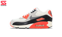 Nike Air Max 90 Premium Mesh Infrared 2015 GS (724882-100) Youth Size 5Y-7Y