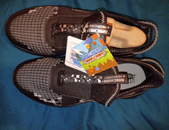 SKECHERS Mega-Craft 3.0 Minecraft Slip-On Athletic Shoes Black/Gray 3.5