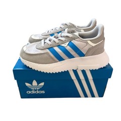 Adidas Kids Retropy F2 Gray Blue Color Block Slip On Sneakers Size 12.5k 12 1/2