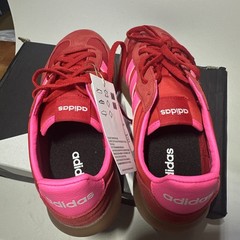 adidas Barreda Decode J Red/Pink Suede Low Top Sneakers Kids US 5.5 JR0759