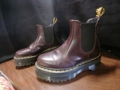 new size 5 Doc Martens 2976 leather Chelsea pull on Boots crazy horse
