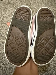 Converse All Star Pink/White Canvas Low Top Lace Up Sneakers Unisex Kids 7