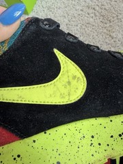 Nike Pendleton Multicolor Kids Athletic Sneakers 6Y Black Yellow 826493-943
