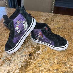 Vans Hi Zip Back The Nightmare Before Christmas Glow in the Dark Kids Sz 6.5