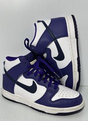 Size 6 Y- Nike Dunk High Electro Purple Midnight Navy