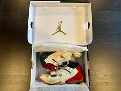 Nike Jordan Zion 2 Coconut Milk Pomegranate Midnight Navy Youth Size 6.5