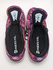 Heelys Launch Pink Purple Swirl Roller Skate Shoes Size 7