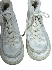 Billy Classic White Lace Full Zip Hightop Sneaker Kids Size 12