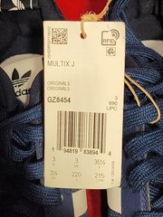 adidas Originals MULTIX J Navy/White Mesh Sneaker Unisex Kids 3.5Y GZ8454