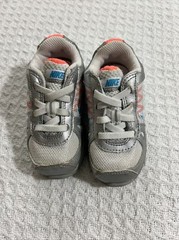 Nike Shox Turbo 13 Childrens Size 6C White,Orange,Silver & Blue 432077-100