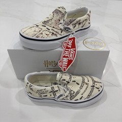 Vans HARRY POTTER Marauder’s Map Classic Canvas Slip On Shoe Kids 11.5 New!!!