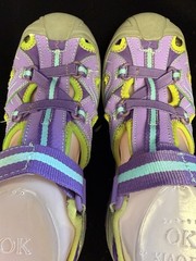 MERRELL Hydro Waterproof Sandals Close Toe Big Kids Size 5 M Purple Hiking Shoes