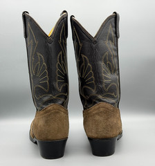 Masterson Boot Co. Youth Suede Boots Sz 5 Cowboy Leather Western RB2003Y Kids