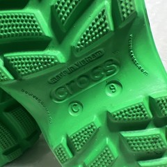 Crocs Kids Handle It Rain Boots Green Waterproof Pull On Size C9 Toddler