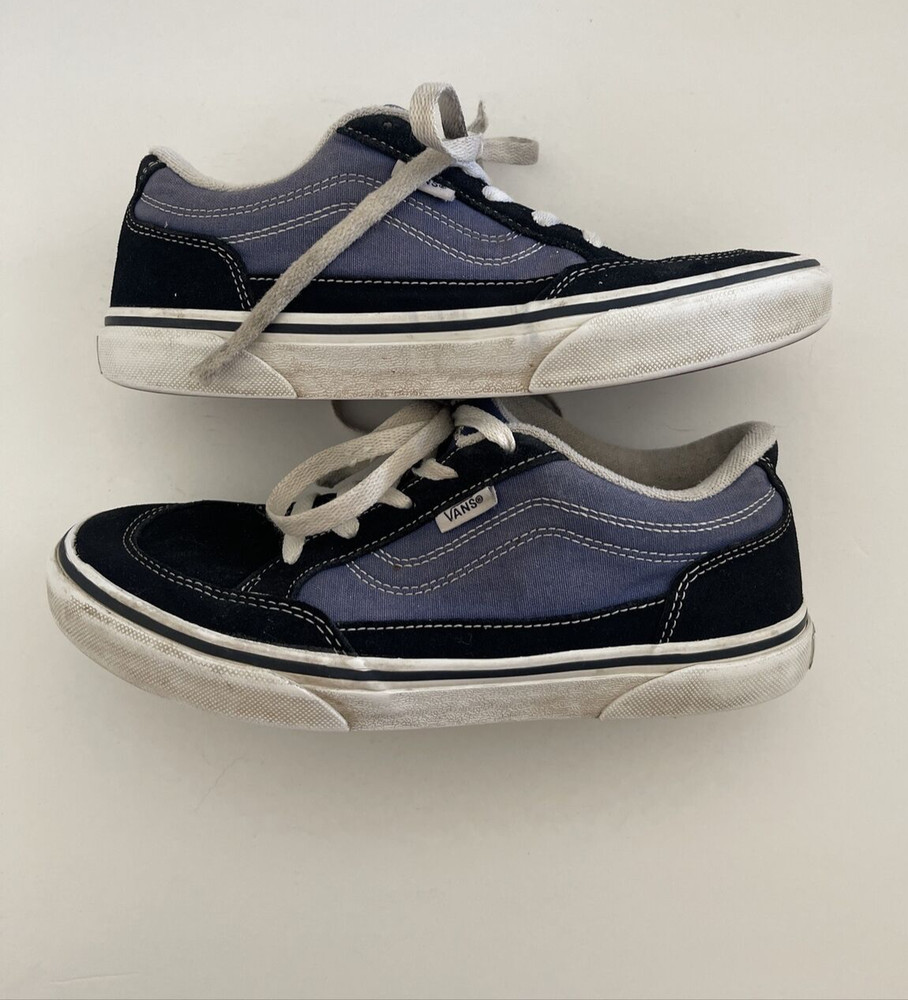 Vans Old Skool Skate Shoes Blue Suede/Canvas Youth size 5.5