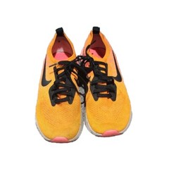 Nike Epic React Flyknit Youth 5.5 Orange Black Running Sneakers Shoes