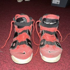 Nike DV2205-600 Red Black White High Top Sneakers Boy’s Size 6.5Y