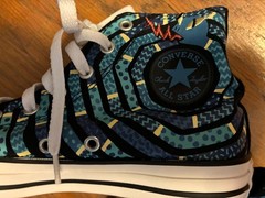 Converse Chuck Taylor All Star Snake Coils Kids Size 5 High Top Sneakers