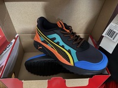 PUMA Excursion AC PS Kids‘ Colorblock Sneakers Black Red Green Blue 2C Synthetic