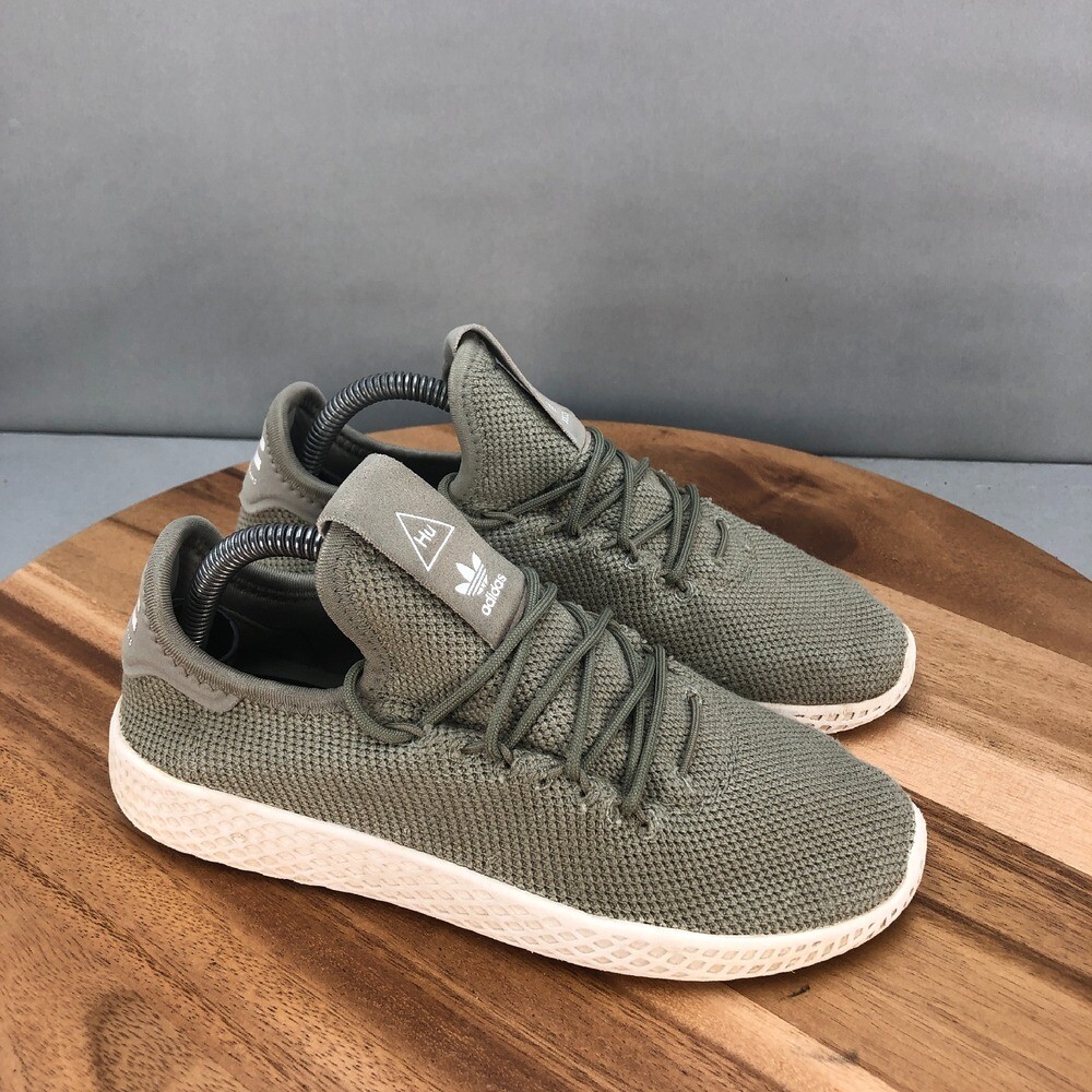 Adidas Pharrell Williams Tennis HU Sneakers Olive Green Casual Shoes 3