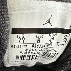 Jordan 1 Flight 2 BG Black Gym Red White Kids Sneakers 7 Youth Mid Top