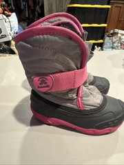 Kamik Snowbug Size 10 Lid’s Winter Boots Pink, Gray & Black EU 27: UK 9.5