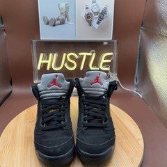 Nike Air Jordan 5 Retro (2006) Black Metallic (PS) Size 2.5Y
