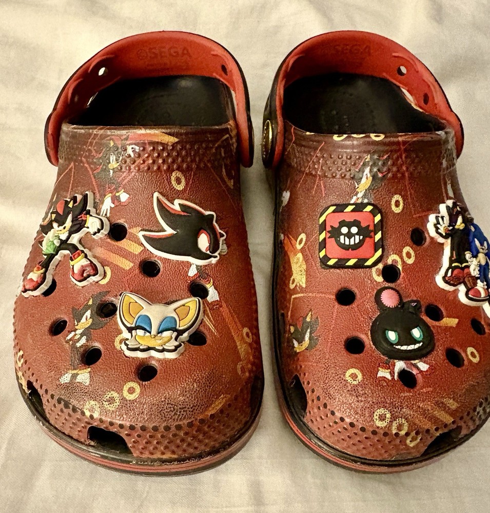 Sonic The Hedgehog X Crocs Size Little Kids 9.