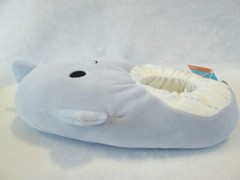 Squishmallow Slippers Samir The Blue Whale Kids Plush Gift Size 4/5 NEW w Tags