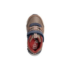 Stride Rite 360 Wide Toe Brown Navy Red Unisex Kids Sneakers Mesh Comfort Flat