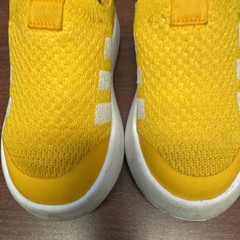 Adidas Bubble Comfy 1 Yellow Slip On No Tie MeshSneaker’s ShoeUnisex Toddler 10K