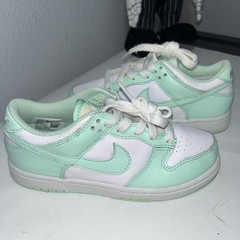 🔥2023 Nike Dunk Low White/Mint Foam PS FZ3536-100 Size 13.5 Great Condition