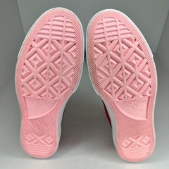 Converse Kids 261791C Enamel Red Pink Pop Leather One Star Low Size 7 Sneakers