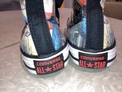 SUPERMAN DC COMICS CONVERSE CHUCK TAYLOR SNEAKERS SHOES YOUTH SIZE 2