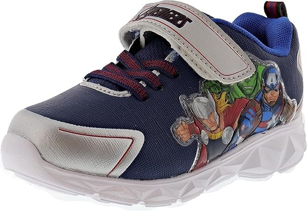 Avengers Boy’s Lighted Athletic Sneaker Blue, Little Kid, 7 M New in Box