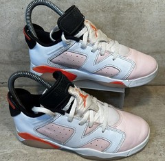 Jordan 6-17-23 Arctic Orange White Black Sneakers DV3528-102 Kids Size 2Y