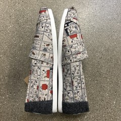 TOMS X Peanuts Tiny Alpargata Snoopy Comics Tan Felt Slip-on Shoes Woman 9