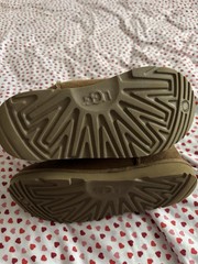 UGG Classic Kids Bootie Brown Suede Shearling Lined Size 2 Model 1017703K