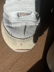Cat and Jack Cream and Tan Classic Hook and Loop Closed Top Sneakers Kids 10